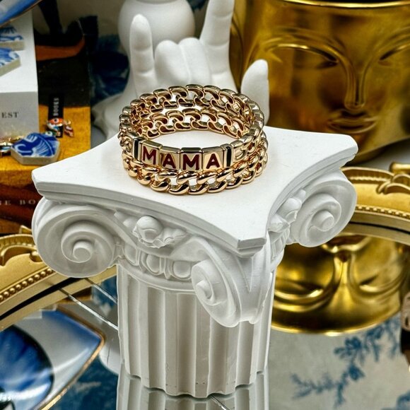 🆕 ROXANNE ASSOULINE 🧿 NWOT The MAMA Link Bracelet Set - Set of 2 Bracelets - Picture 3 of 16